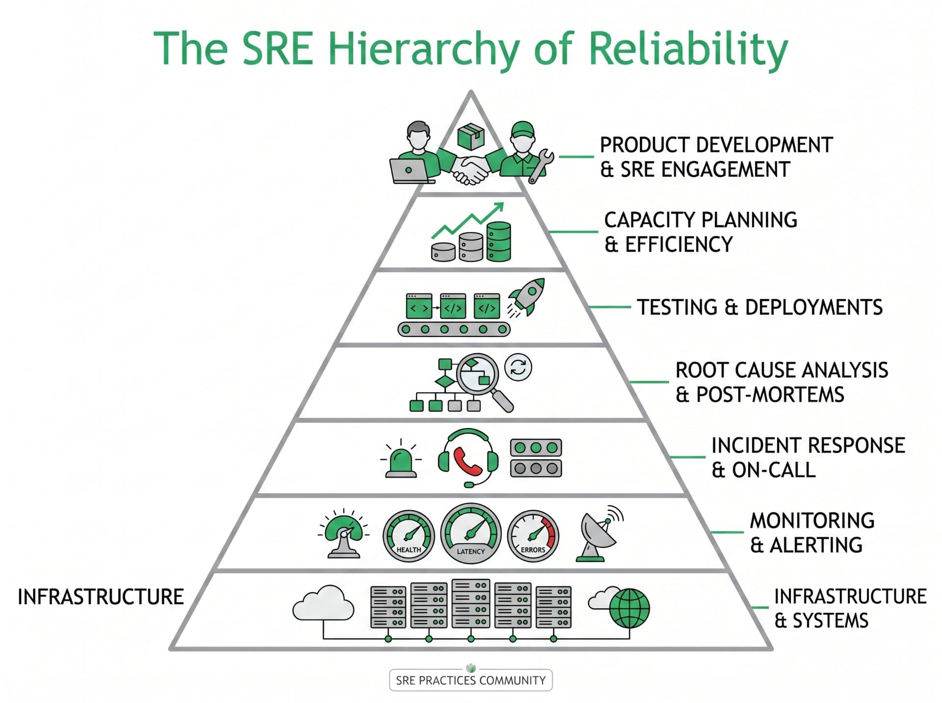 The SRE Hierarchy of Reliability
